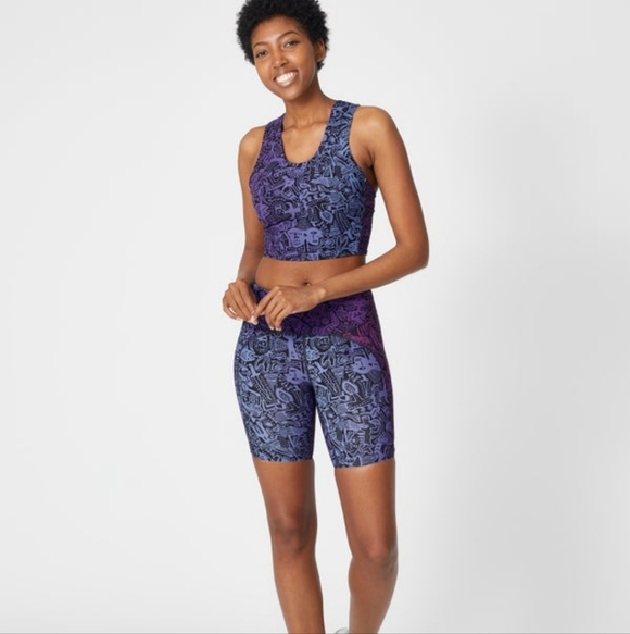 Janji Women’s 7″ Groundwork Pace Short Batik Puple - Picture 3 of 11